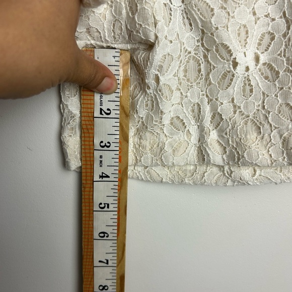 LOFT Cream Lace Shorts plus Size 14 fairy old money nwt - Picture 10 of 13